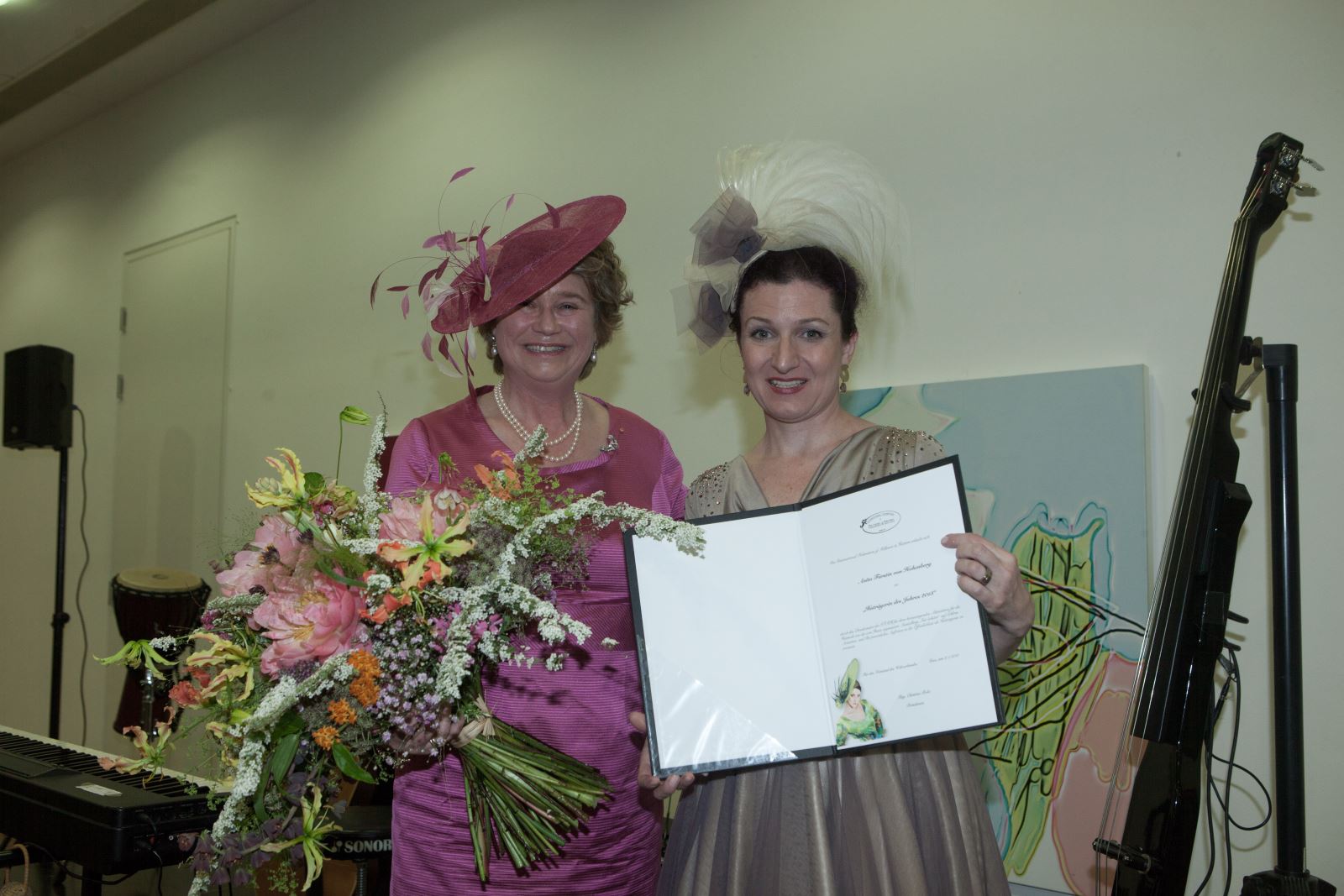 Anita Fürstin von Hohenberg und die Präsidentin der IFMH, Mag. Christine Rohr